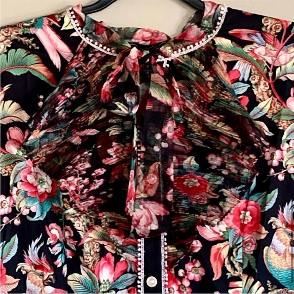 Dalia Macphee black multi short dress NWT - Picture 7 of 14